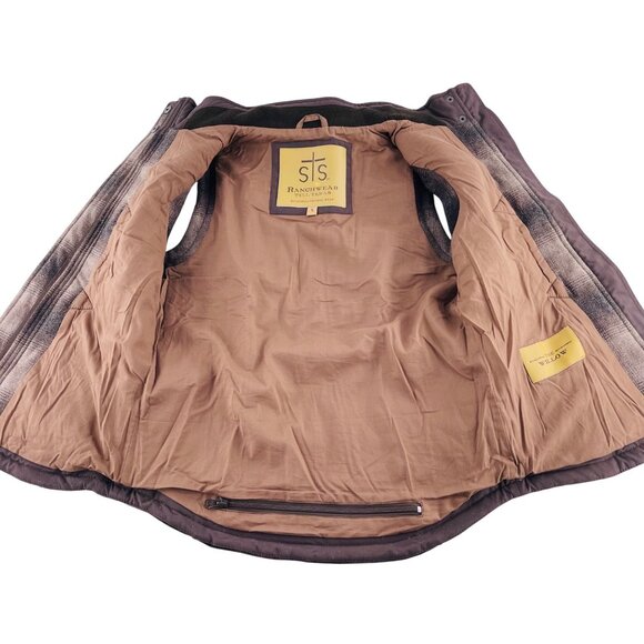 STS Ranchwear Plaid Vest With Toggle Closures & Pockets Women's size Small - Picture 4 of 6